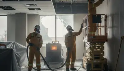 Water damage restoration team in Torrance, CA providing emergency water cleanup and repair