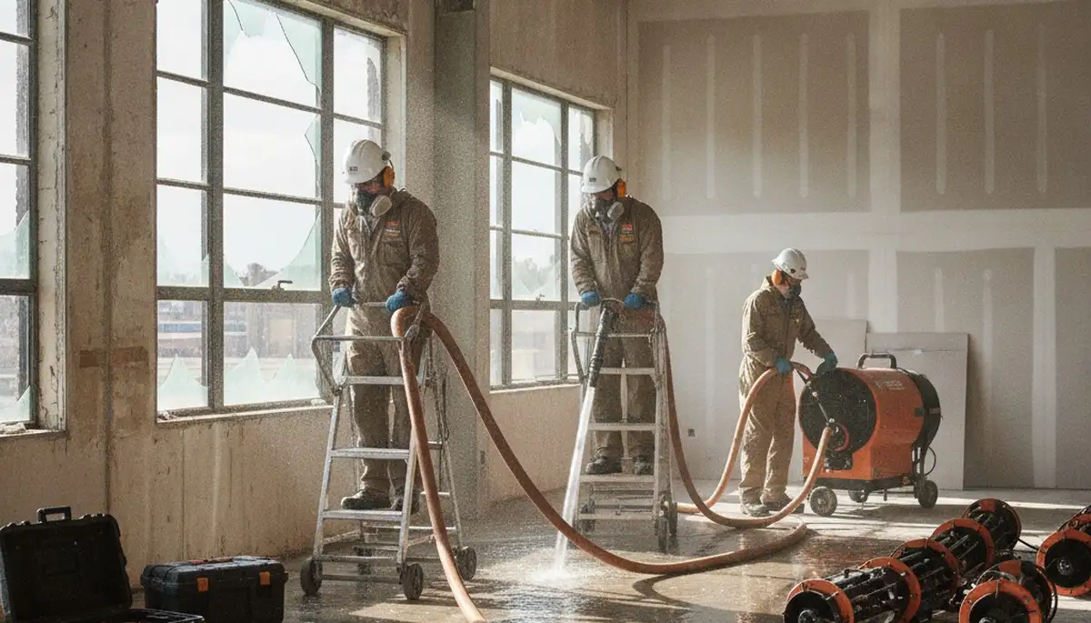 Water damage restoration team serving Torrance, CA with 24/7 emergency cleanup and repairs