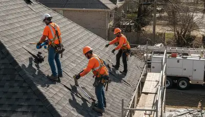 Storm damage restoration team in Torrance, CA repairing water damage from roof leaks and flooding