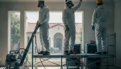 Water damage restoration team in Torrance, CA providing emergency cleanup and drying services