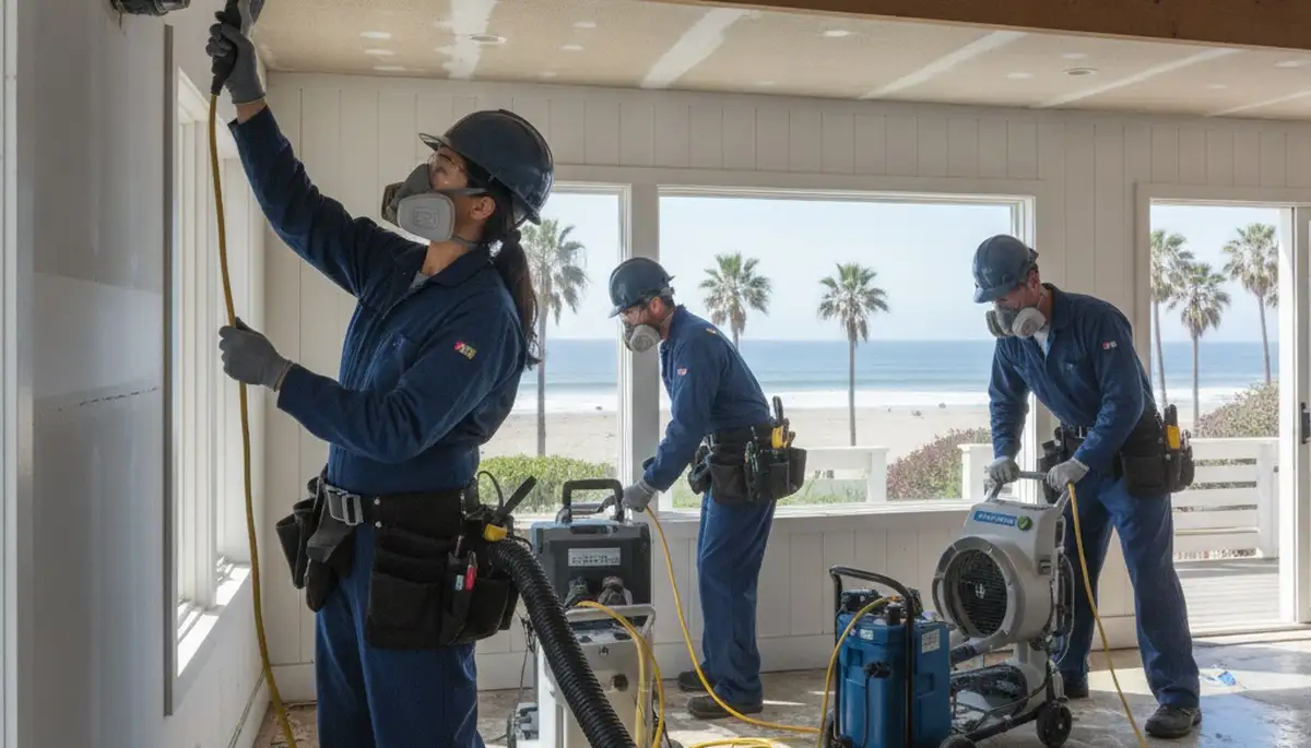 Water damage restoration team serving Torrance, CA with professional cleanup and repair services