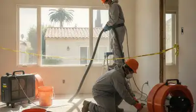 Water damage restoration team serving Torrance, CA with professional cleanup and repair services