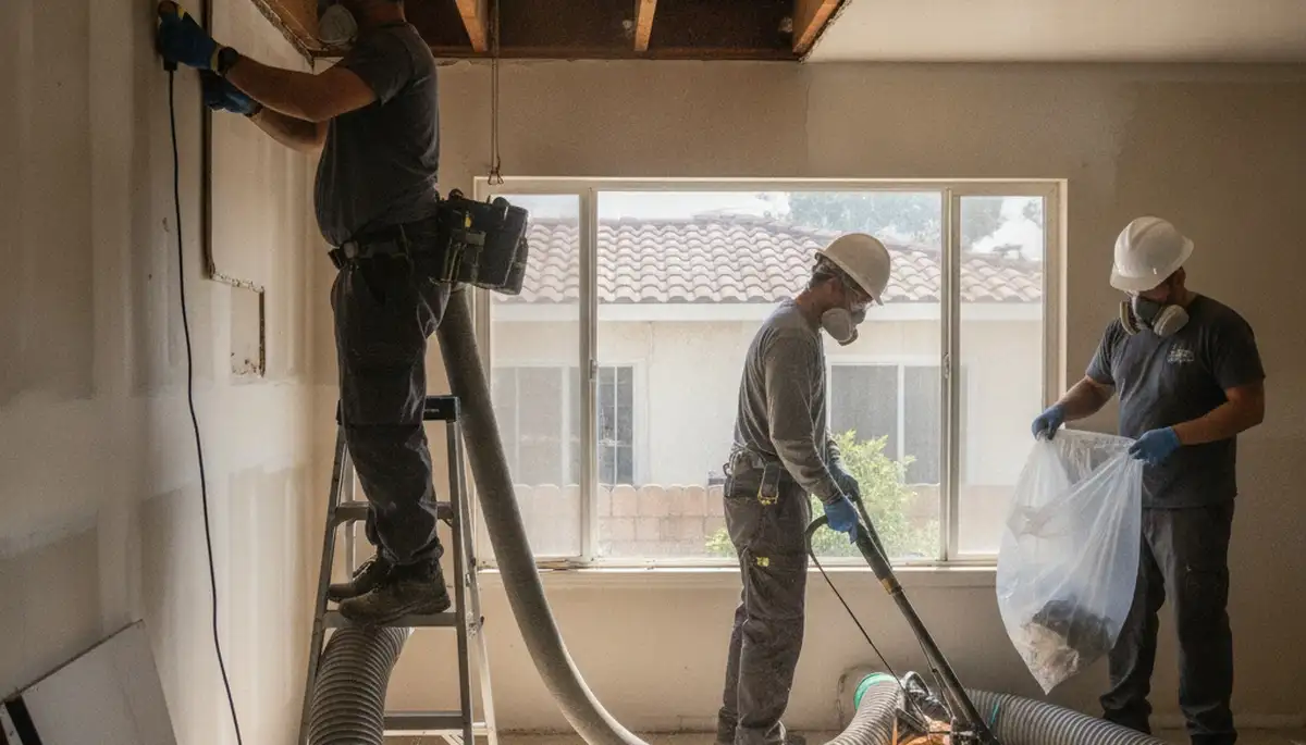 Water damage restoration team in Torrance, CA inspecting property for water damage cleanup