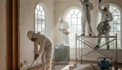Water damage restoration team in Torrance, CA providing emergency cleanup and drying services