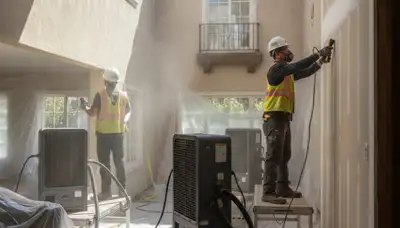 Water damage restoration team serving Torrance, CA in a professional cleanup service setting
