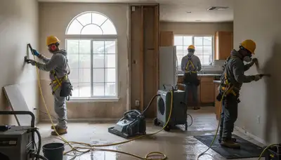 Water damage restoration team serving Torrance, CA, providing professional water removal and cleanup